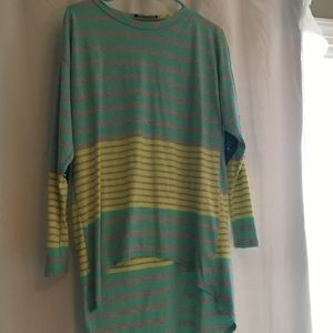 Boutique Style Top with Sequin Elbow Patches